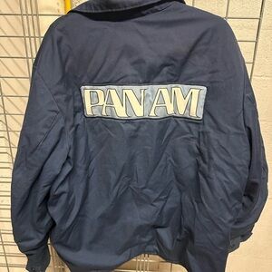Authentic Vintage Panam Navy Blue Crew Chief Jacket